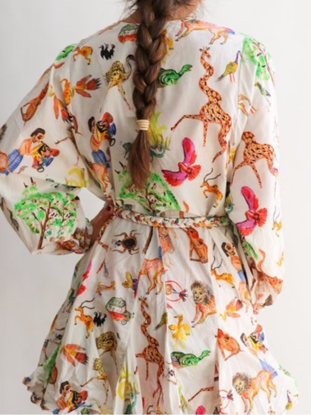 Rhode Resort Ella Safari mini dress. Size L. Good condition, just missing belt. - Picture 4 of 6